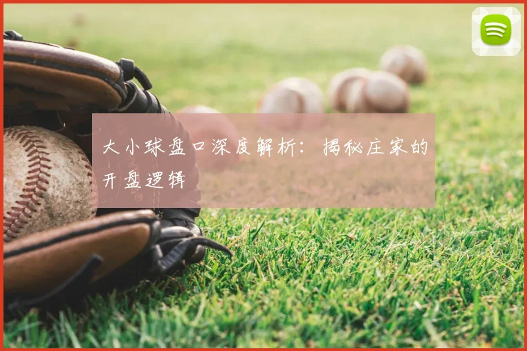 大小球盘口深度解析：揭秘庄家的开盘逻辑