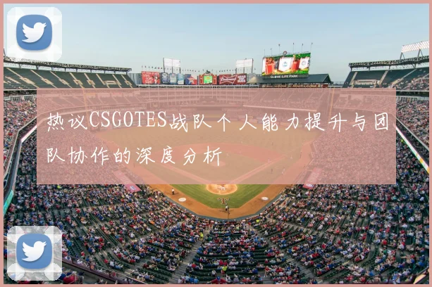 热议CSGOTES战队个人能力提升与团队协作的深度分析