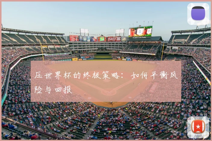 压世界杯的终极策略：如何平衡风险与回报