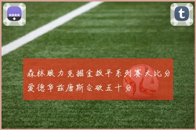 森林狼力克掘金扳平系列赛大比分爱德华兹唐斯合砍五十分